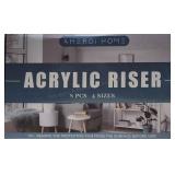 T6 8pc Aheroi Home crylic Risers 4 sizes