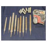 T2 16Pc bench clamp Files Spark plug sockets