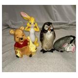 4pc Disney Winnie the Pooh Vintage Figurines
