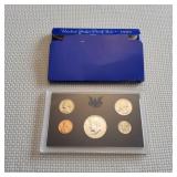 LB Proof set US coins 40 % silver half 1969