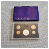 LB Proof set US coins 40 % silver half 1968