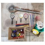 P3 25+Pc frog spear Fishing nets Tennis rackets