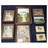 I3 8 Pc Oil paintings Pictures Photograhs