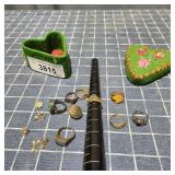 MC 8pc Jewelry, 10k Class ring (WSU), Mexican silv