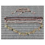 L3 5pc Charm Stone Beaded Necklaces