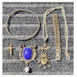 L3 5pc Pendent Mexican Silver Broach