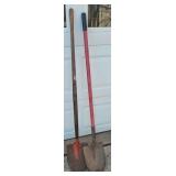 YD 2 Wood& Poly Handle Spade Shovels