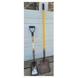 YD 2 Square Point Shovels D & Poly Handle