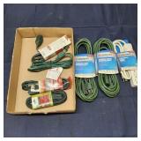 H3 7Pc Extension cord 3-15 Ft Power strip G