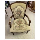 Antique Replica Arm Chair 37in H x 21in W x 19in D