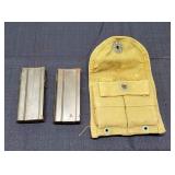 P3 3Pc M1 carbine Mags / pouch WW2