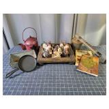 H3 8pc Cast Iron Skillet Sears Sprayer Wooden Chic