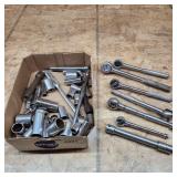 T2 20pc+ Ratchets, Sockets, Craftsman & others