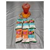 T2 7Pc Hummingbird Bird feeder