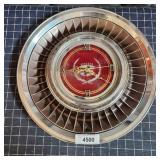 Q2 Cadilac Hubcap Clock 16"