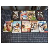 T1 9pc Comedy DVDs holes,