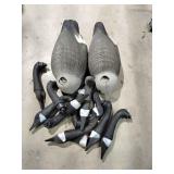 G1 11Pc Geese Decoy Shells