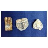 3Pc Asian inspired Figurines