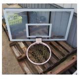 2pc Basketball hoops (1) with backboard black