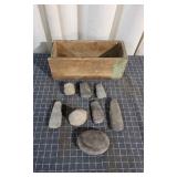 K2 9 pcs shaped stones indian hatchet heads