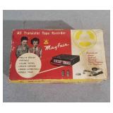 2 mayfair trasister tape recorder reel to reel vin