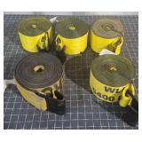 H3 5pcs winch strap 4x30