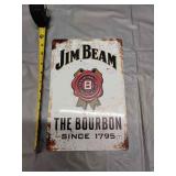 I2 Metal Sign 12 X 8 Jim Beam