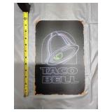 I2 Metal Sign 12 X 8 Taco bell