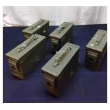 H2 5Pc 30 Cal Ammo can Military
