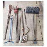 YD 7pc trench shovel, flat shovel, Hoe, Post digge