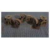 F3 6pcs cast wheels swivel cast brakes G