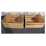 G2 2pcs wood crates 12x18x10