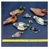 Q3 9Pc Display Ducks 3-10 inches