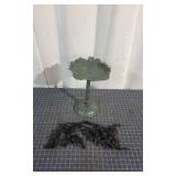 K2 2pcs metal scaupchure bird bath 15 inch