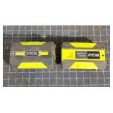 T2 2 pcs ryobi batterys 6x4x2 and x 3