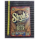 P2 Strohs beer Sign Metal 8 X 12