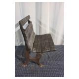 YD wood metal bench 16x17x27