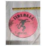 I2 Metal Sign 8 Inch Fireball