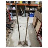 T3 2pc Metal Tampers Wood Handle