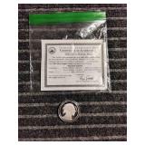 LB Clad Indian head round Silver plate