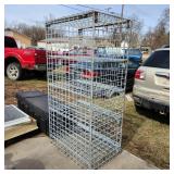 YD shop material cage / rack 25x37x72"