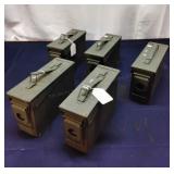 H2 5Pc 30 Cal Ammo can Military