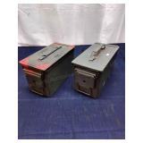 H2 2Pc 50 Cal Ammo can Military