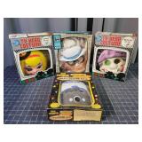 M2 4pc Ben Cooper Halloween Masks 60s-70s