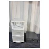 T2 2pcs plastic metal storage bens