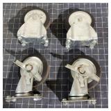 H3 4pcs metal caster wheels 5x7