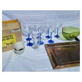 E Condiment Bowls Martini Glasses