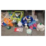 A 4 Containers Cleaning Sup Dish Soap, Bleach Reus