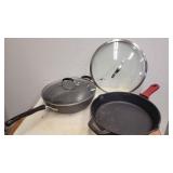 A Cooking with Calphalon 5 12in Tramontina Cast ir