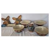 F Western Ceramic Serving Set Punch Bowls and more